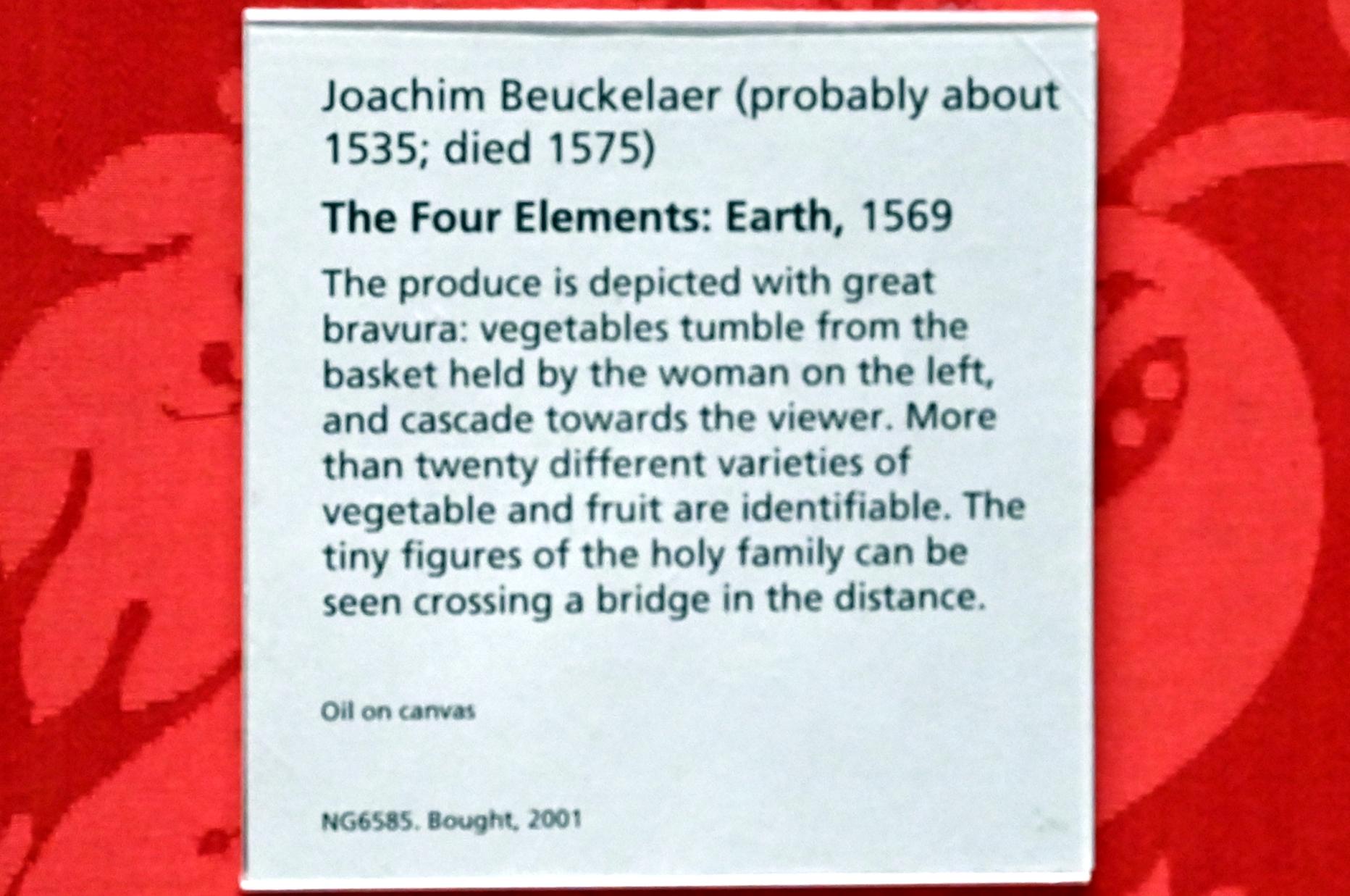 Joachim Beuckelaer (1561–1574), Die vier Elemente: Erde, London, National Gallery, Saal 15, 1569, Bild 2/2