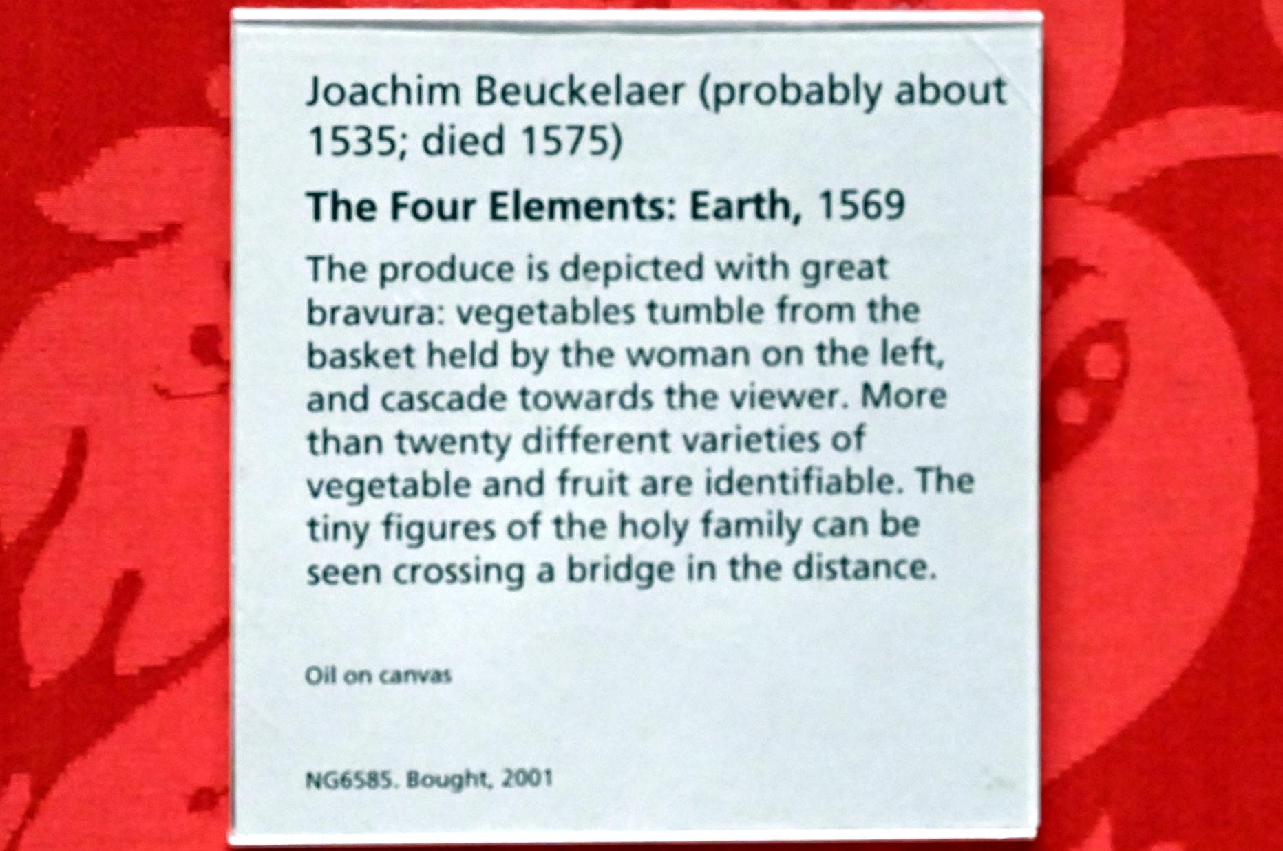 Joachim Beuckelaer (1561–1574), Die vier Elemente: Erde, London, National Gallery, Saal 15, 1569, Bild 2/2