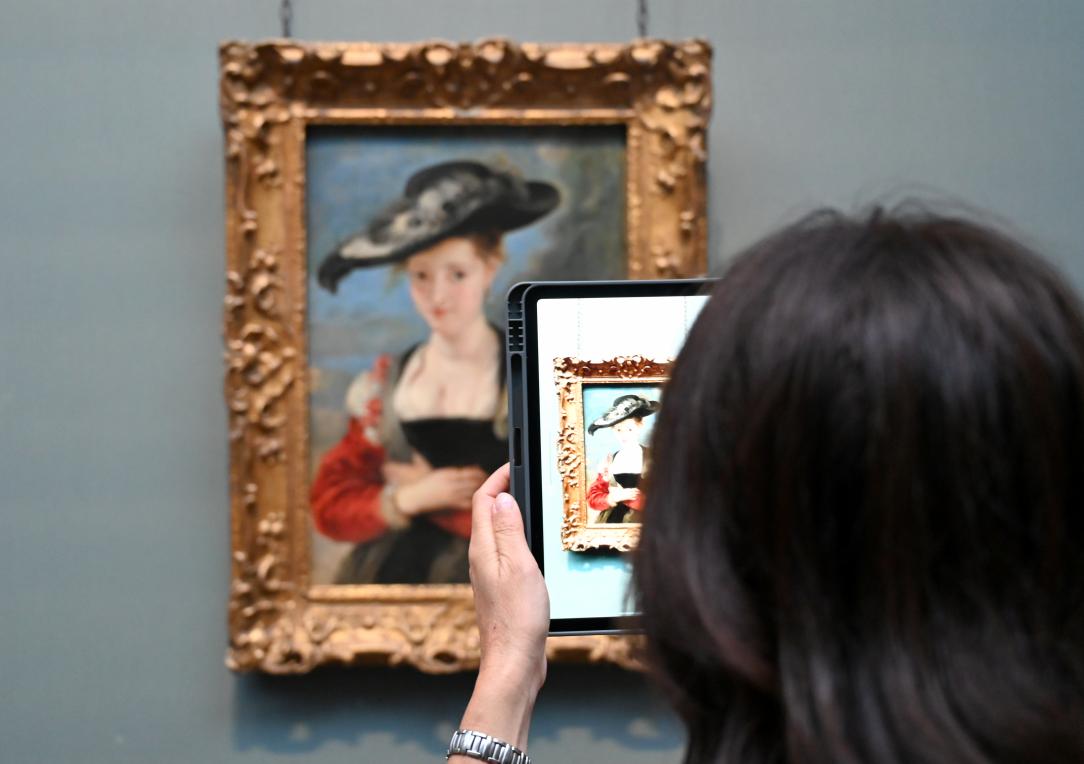 Peter Paul Rubens (1598–1640), Porträt der Susanna Lunden ("Le Chapeau de Paille"), London, National Gallery, Saal 20, um 1622–1625, Bild 2/4