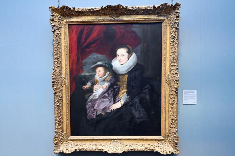 Anthonis (Anton) van Dyck (1614–1641), Porträt einer Mutter mit ihrem Kind, London, National Gallery, Saal 21, um 1620–1621