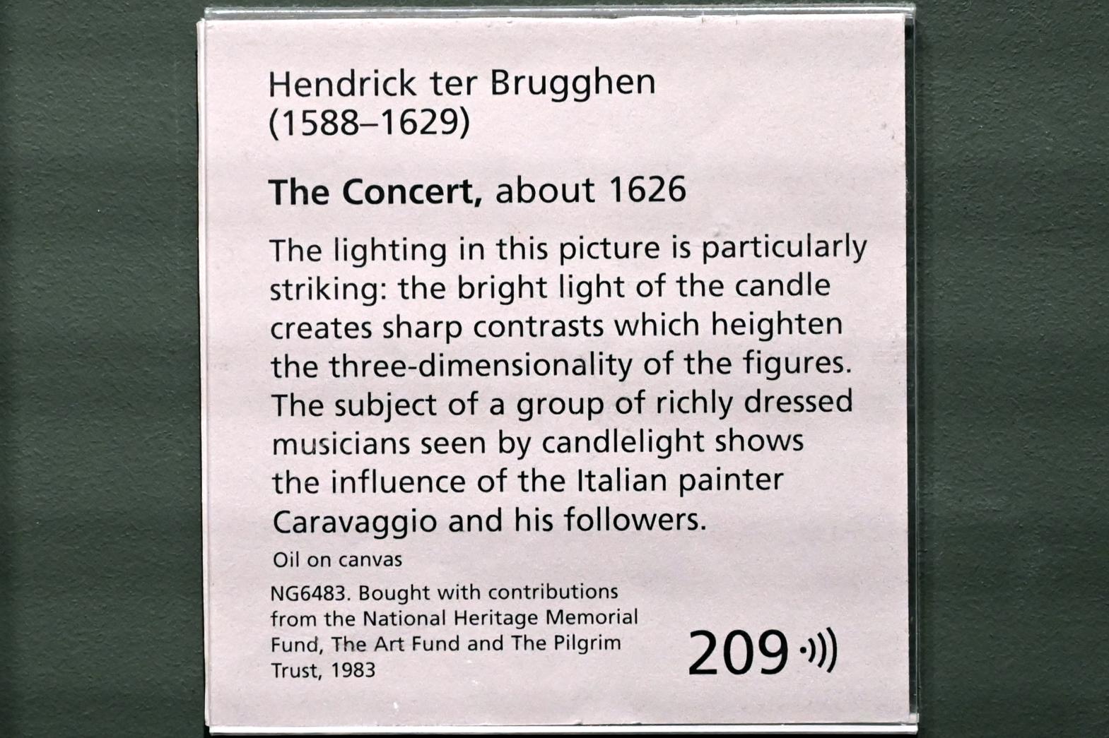 Hendrick ter Brugghen (1616–1629), Das Konzert, London, National Gallery, Saal 25, um 1626, Bild 2/2