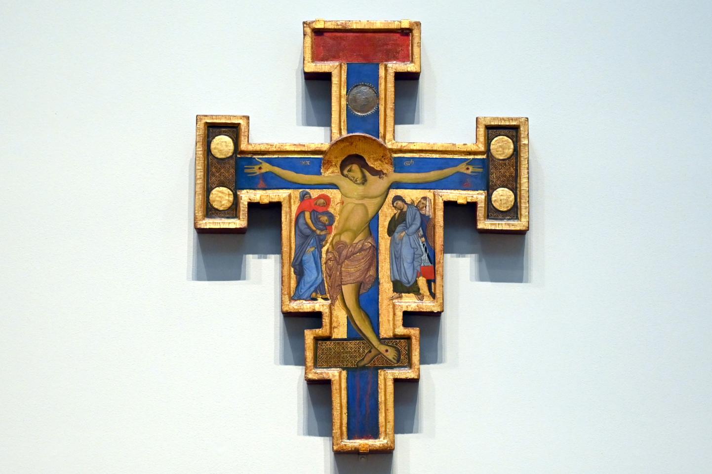 Maestro di San Francesco (1267–1272), Kruzifix, London, National Gallery, Saal 51, um 1265–1270