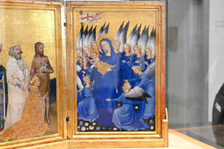 Wilton-Diptychon, London, National Gallery, Saal 51, um 1395–1399, Bild 3/7