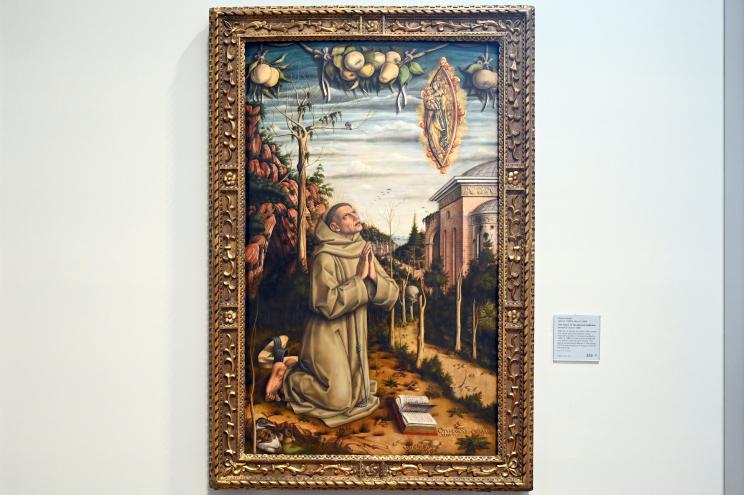 Carlo Crivelli (1472–1492): Die Vision des seligen Gabriele Ferretti, um 1489