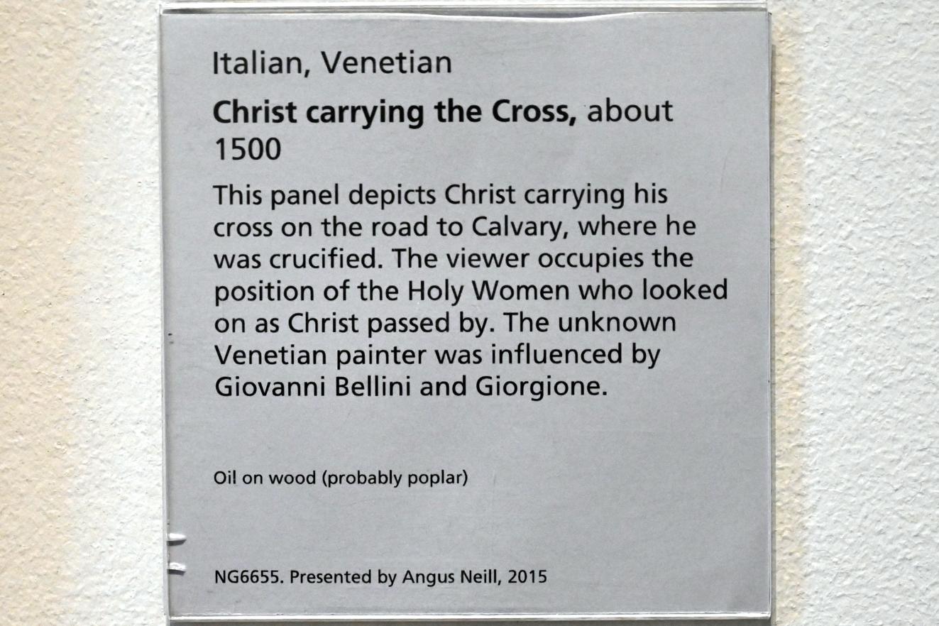 Kreuztragung Christi, London, National Gallery, Saal 55, um 1500, Bild 2/2