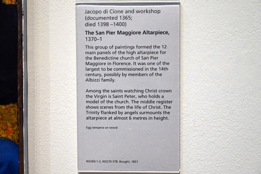 Jacopo di Cione (1369–1370), Altar von San Pier Maggiore, Florenz, Chiesa di San Pier Maggiore, jetzt London, National Gallery, Saal 60, 1370–1371, Bild 9/9