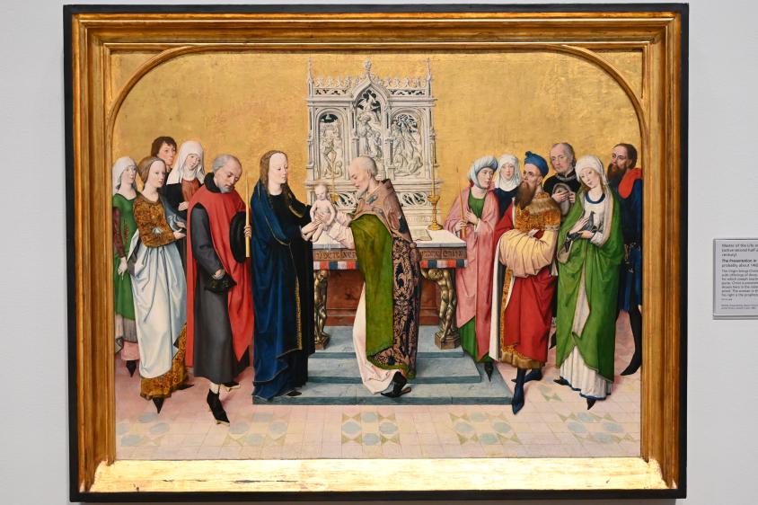 Meister des Marienlebens (1467–1480), Darstellung des Herrn, London, National Gallery, Saal 62, um 1460–1475