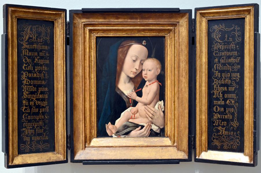 Hugo van der Goes (Nachfolger) (1485), Maria mit Kind, London, National Gallery, Saal 64, um 1485