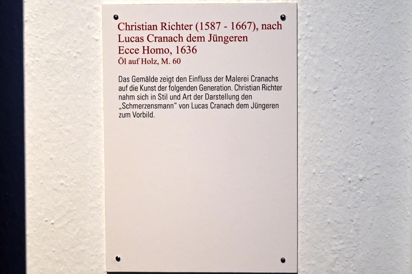 Christian Richter (1634–1640), Ecce Homo, Coburg, Kunstsammlungen der Veste Coburg, Altdeutsche Malerei, 1636, Bild 2/2