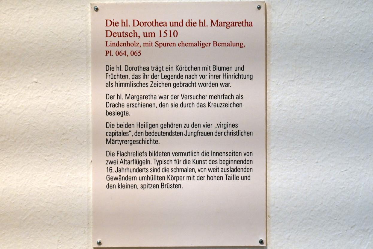 Die hl. Margaretha, Coburg, Kunstsammlungen der Veste Coburg, Steinerne Kemenate, um 1510, Bild 2/2