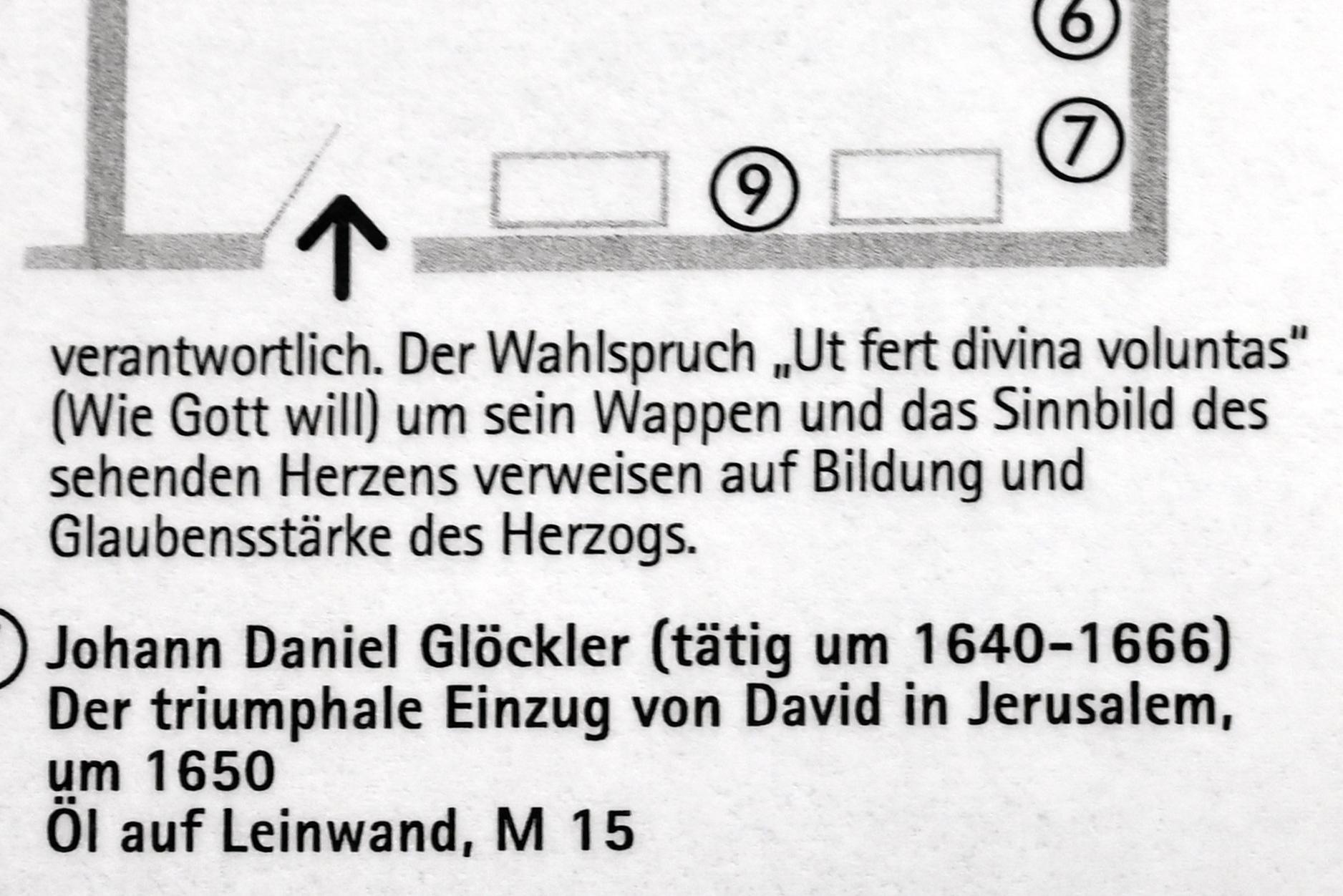 Johann Daniel Glöckler (1650–1666), Albrecht von Sachsen-Eisenach zu Pferde, Coburg, Kunstsammlungen der Veste Coburg, Gästezimmer, 1666, Bild 3/3