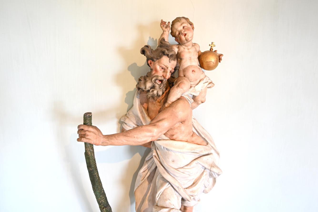 Joseph Anton Feuchtmayer (1718–1770), Heiliger Christophorus, Überlingen, Städtisches Museum, Kleiner Barocksaal, um 1750, Bild 2/3