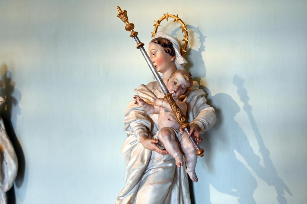 Joseph Anton Feuchtmayer (1718–1770), Muttergottes auf der Mondsichel, Überlingen, Städtisches Museum, Kleiner Barocksaal, 1746, Bild 4/5