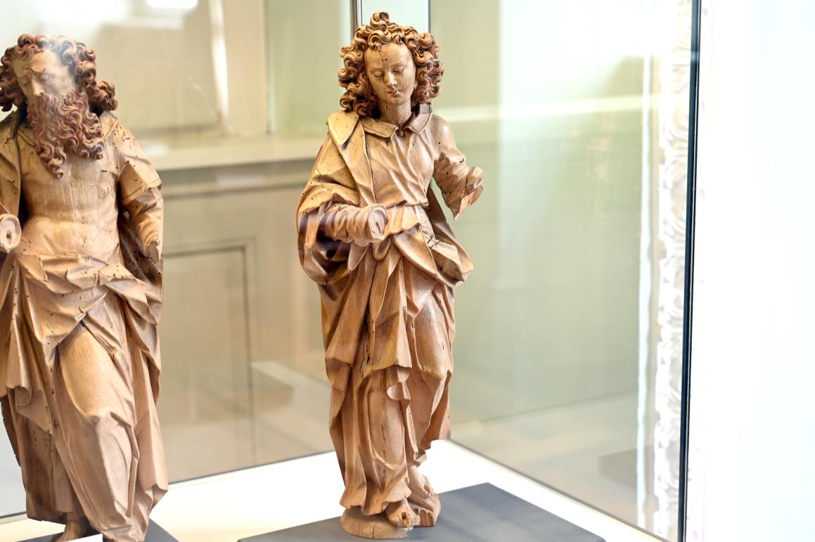 Michael Zürn der Ältere (1614–1650), Statuetten der Vier Evangelisten, Überlingen, Städtisches Museum, Kleiner Barocksaal, 1620–1625, Bild 6/7