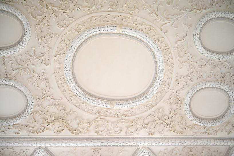 Johann Schmuzer (1663–1700), Stuckdekor, Überlingen, Reichlin-von-Meldegg-Haus, jetzt Überlingen, Städtisches Museum, Großer Barocksaal, 1695–1700, Bild 3/4