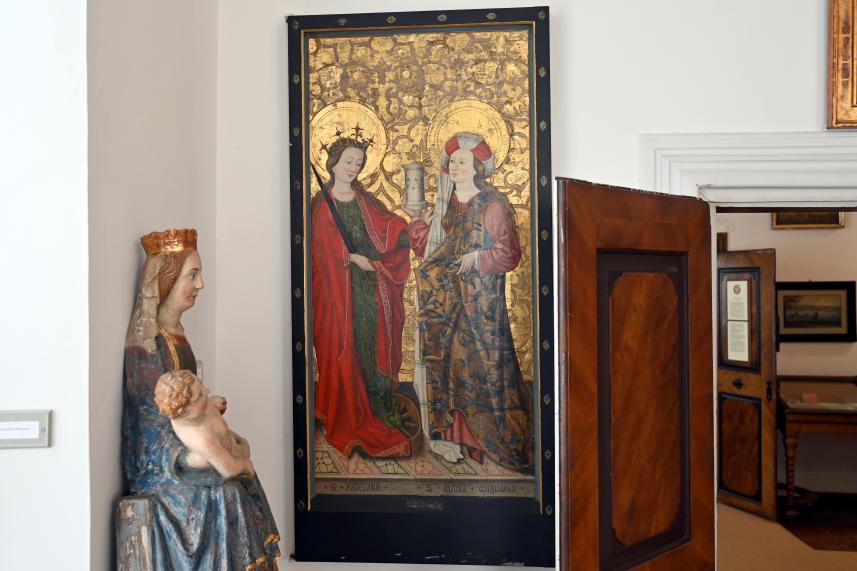 Altarflügel mit den hll. Katharina und Magdalena, Mitte 15. Jhd.
