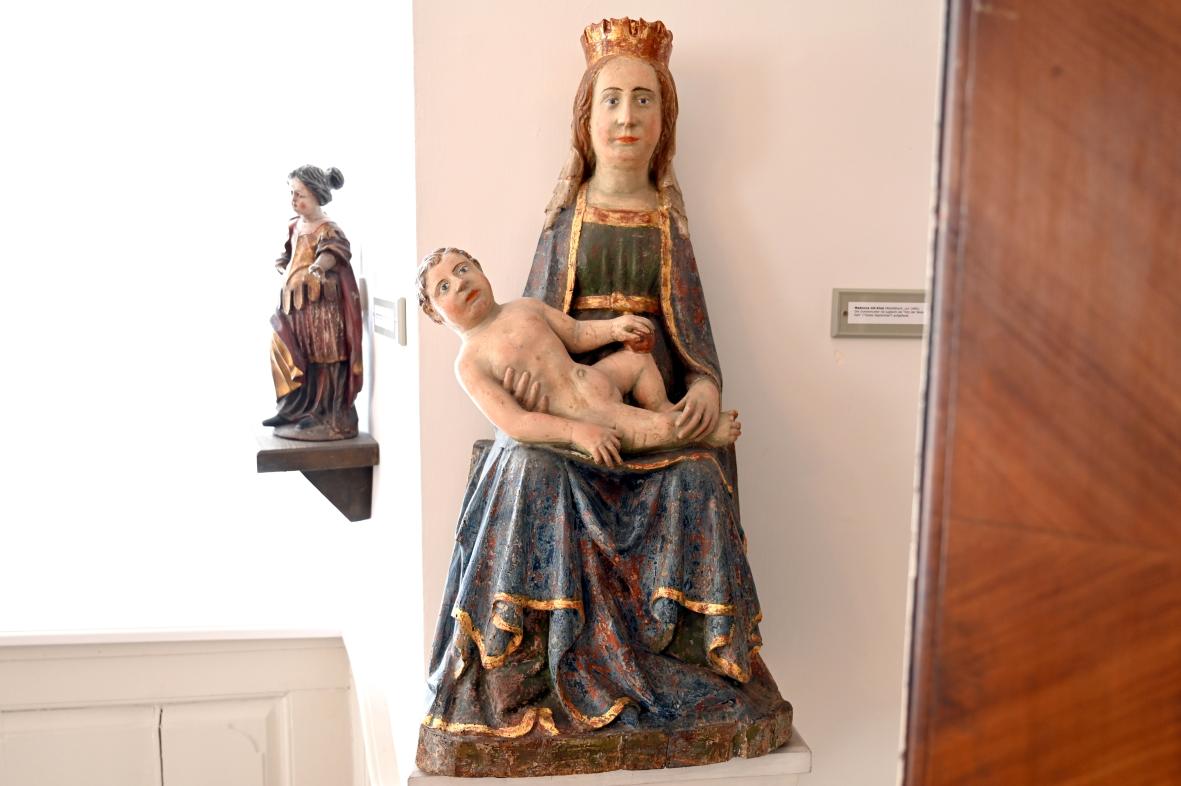 Madonna mit Kind, Überlingen, Städtisches Museum, Gotisches Zimmer, um 1400, Bild 1/2