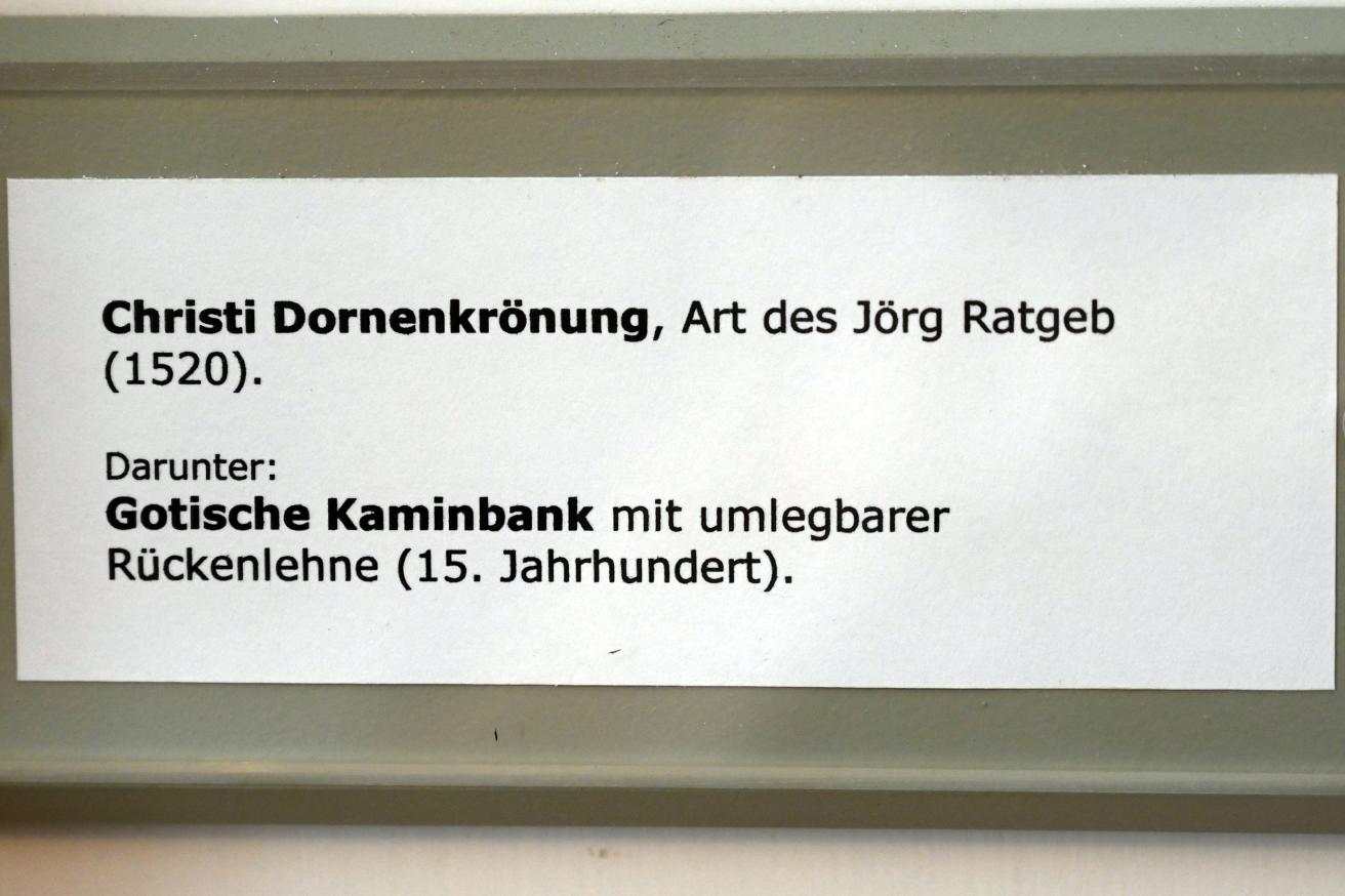 Jörg Ratgeb (Nachahmer) (1520), Christi Dornenkrönung, Überlingen, Städtisches Museum, Gotisches Zimmer, 1520, Bild 2/2