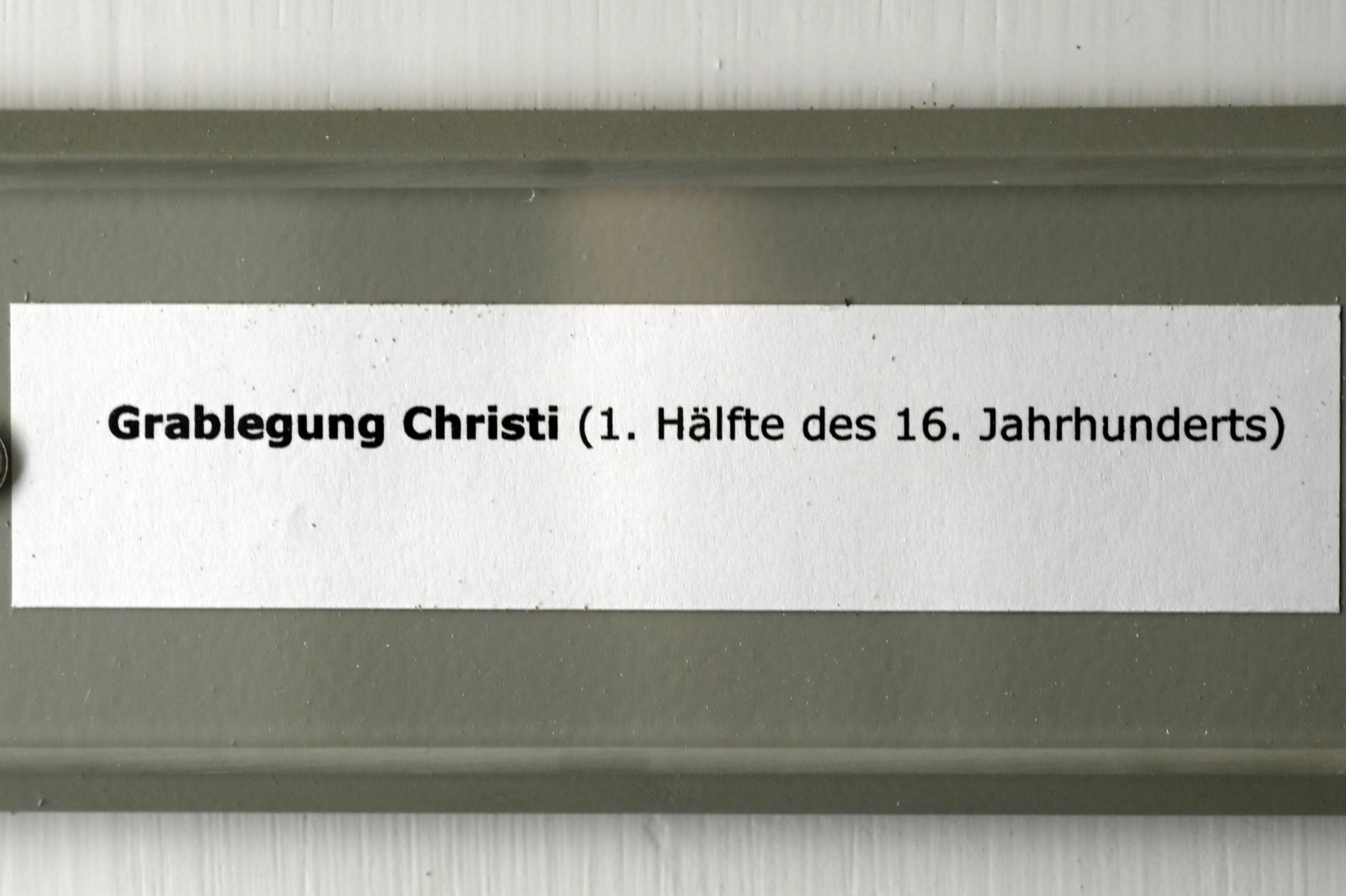 Grablegung Christi, Überlingen, Städtisches Museum, Gotisches Zimmer, 1. Hälfte 16. Jhd., Bild 2/2