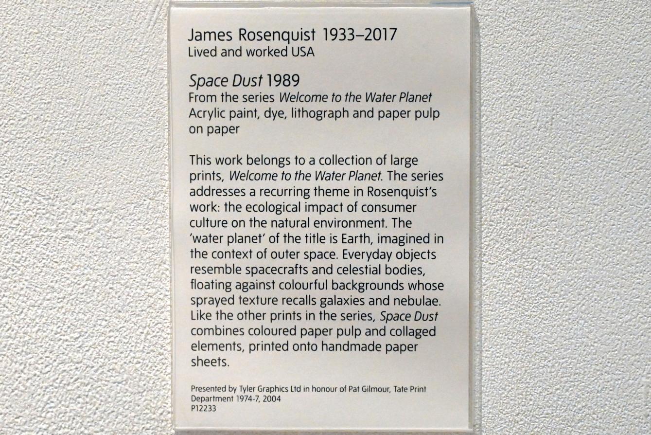 James Rosenquist (1961–1995), Space Dust, London, Tate Gallery of Modern Art (Tate Modern), Media Networks 1, 1989, Bild 2/2