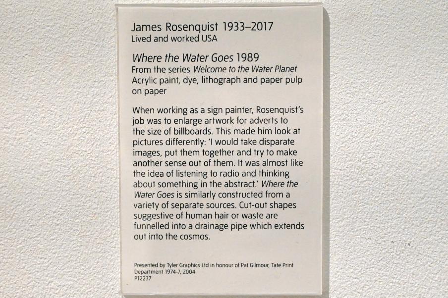 James Rosenquist (1961–1995), Where the Water Goes, London, Tate Gallery of Modern Art (Tate Modern), Media Networks 1, 1989, Bild 2/2