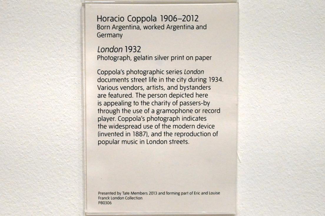 Horacio Coppola (1932–1933), London, London, Tate Gallery of Modern Art (Tate Modern), Media Networks 2, 1932, Bild 2/2