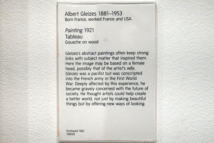 Albert Gleizes (1912–1930), Bild, London, Tate Gallery of Modern Art (Tate Modern), Media Networks 2, 1921, Bild 2/2