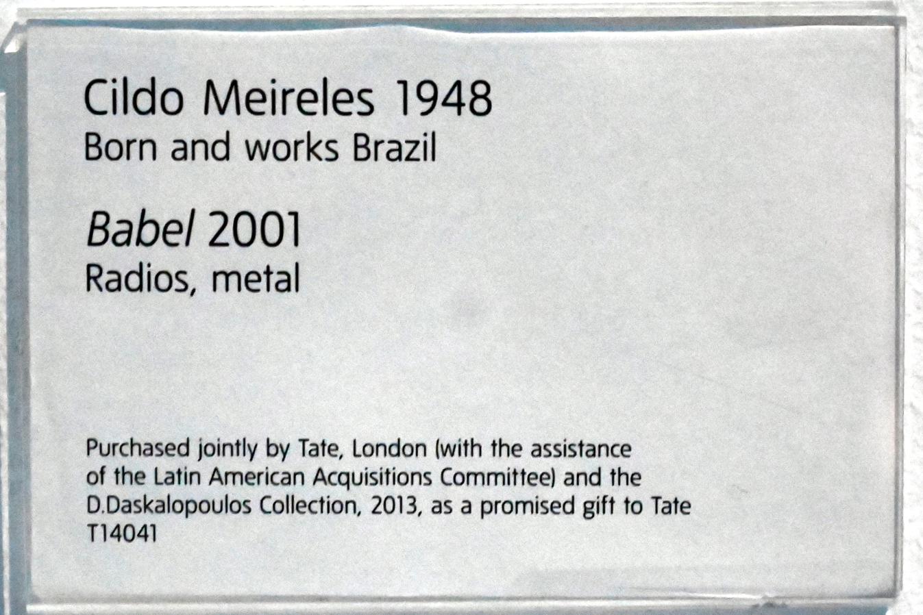 Cildo Meireles (1970–2001), Babel, London, Tate Gallery of Modern Art (Tate Modern), Media Networks 6, 2001, Bild 4/4