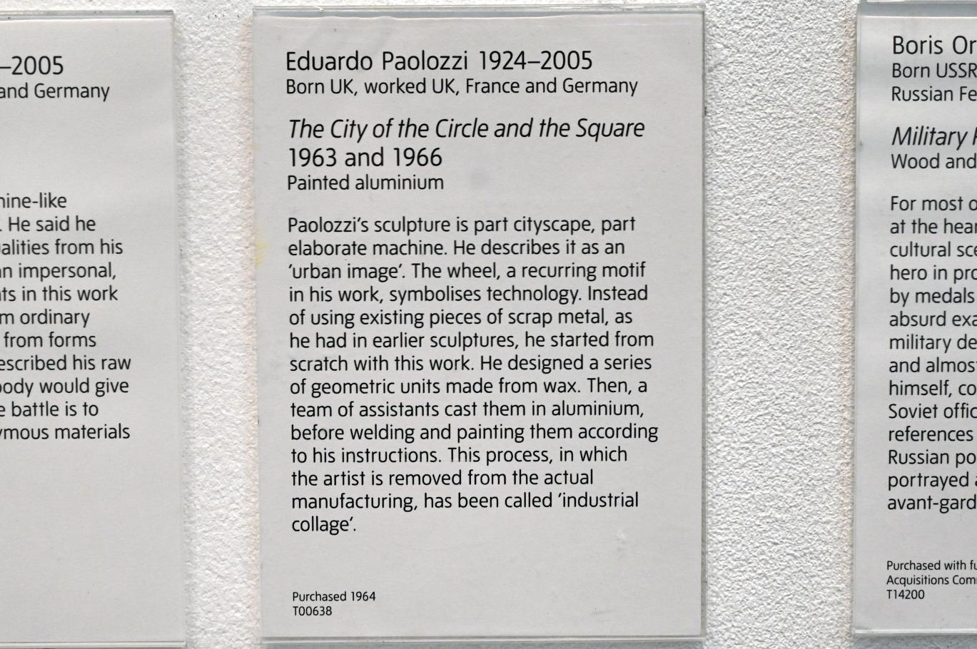 Eduardo Paolozzi (1963–1975), Die Stadt des Kreises und des Quadrats, London, Tate Gallery of Modern Art (Tate Modern), Media Networks 12, 1963–1966, Bild 6/6