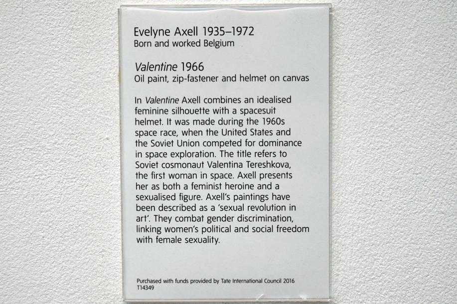 Evelyne Axell (1966), Valentine, London, Tate Gallery of Modern Art (Tate Modern), Media Networks 12, 1966, Bild 2/2