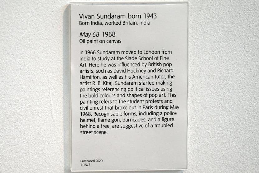 Vivan Sundaram (1968), Mai 68, London, Tate Gallery of Modern Art (Tate Modern), Media Networks 12, 1968, Bild 2/2