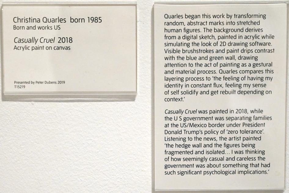 Christina Quarles (2018), Beiläufig grausam, London, Tate Gallery of Modern Art (Tate Modern), Media Networks 11, 2018, Bild 2/2