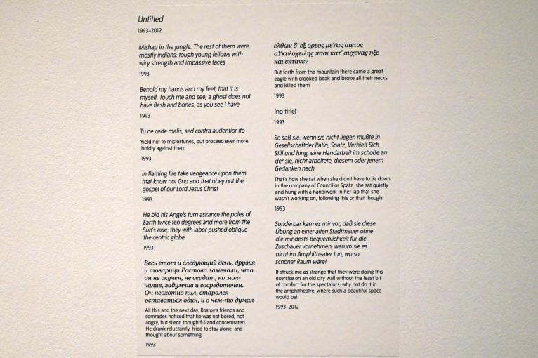 Jimmie Durham (1993–2017), Ohne Titel, London, Tate Gallery of Modern Art (Tate Modern), Materials and Objects 6, 1993–2012, Bild 7/7