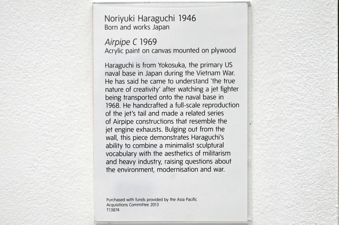Noriyuki Haraguchi (1969), Luftleitung C, London, Tate Gallery of Modern Art (Tate Modern), Materials and Objects 5, 1969, Bild 3/3
