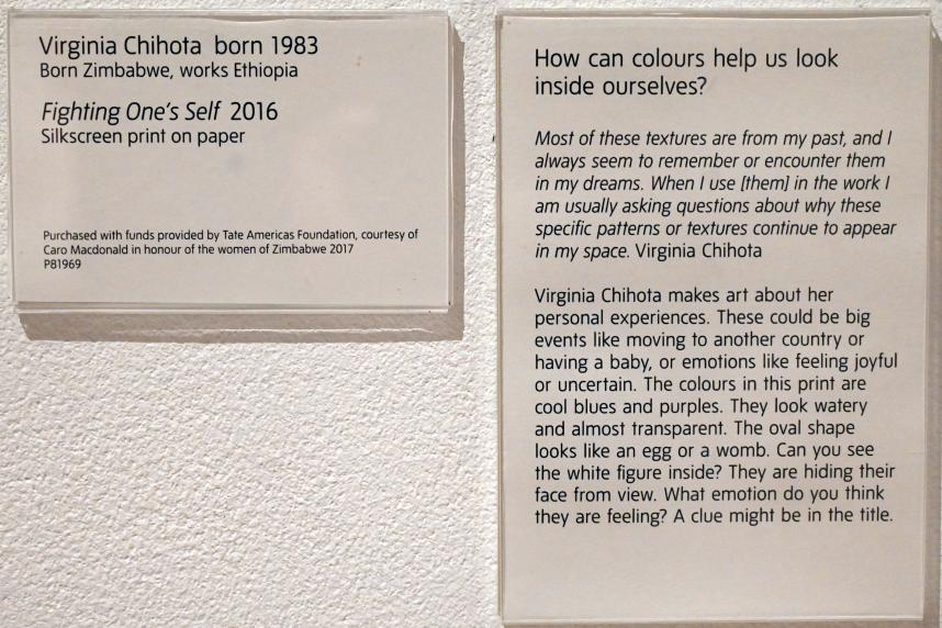 Virginia Chihota (2016), Sich selbst bekämpfen, London, Tate Gallery of Modern Art (Tate Modern), Colonianism, 2016, Bild 2/2