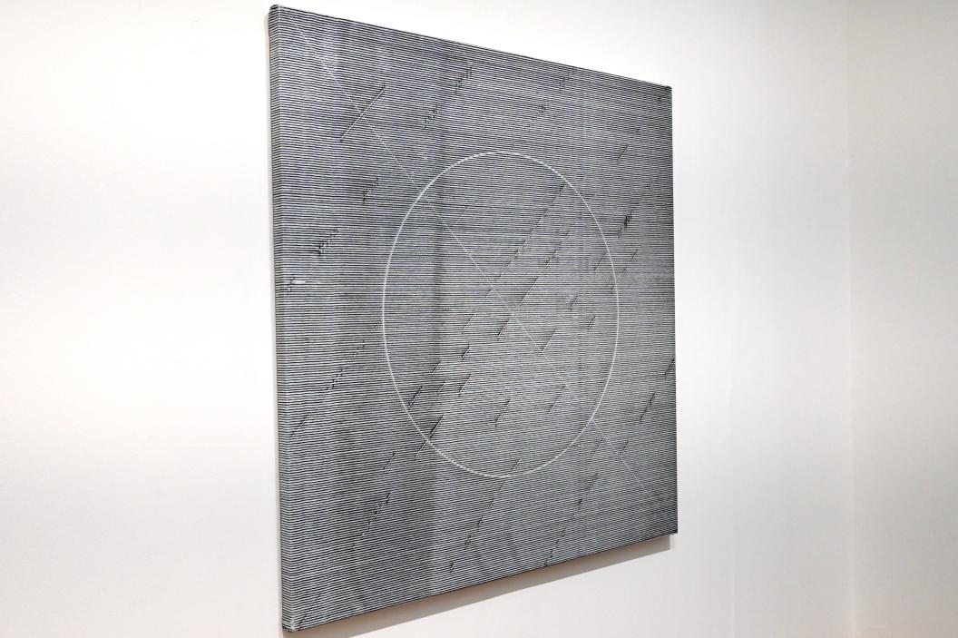 Jack Whitten (1977–2014), Epsilon-Gruppe II, London, Tate Gallery of Modern Art (Tate Modern), In the Studio 7, 1977, Bild 2/3