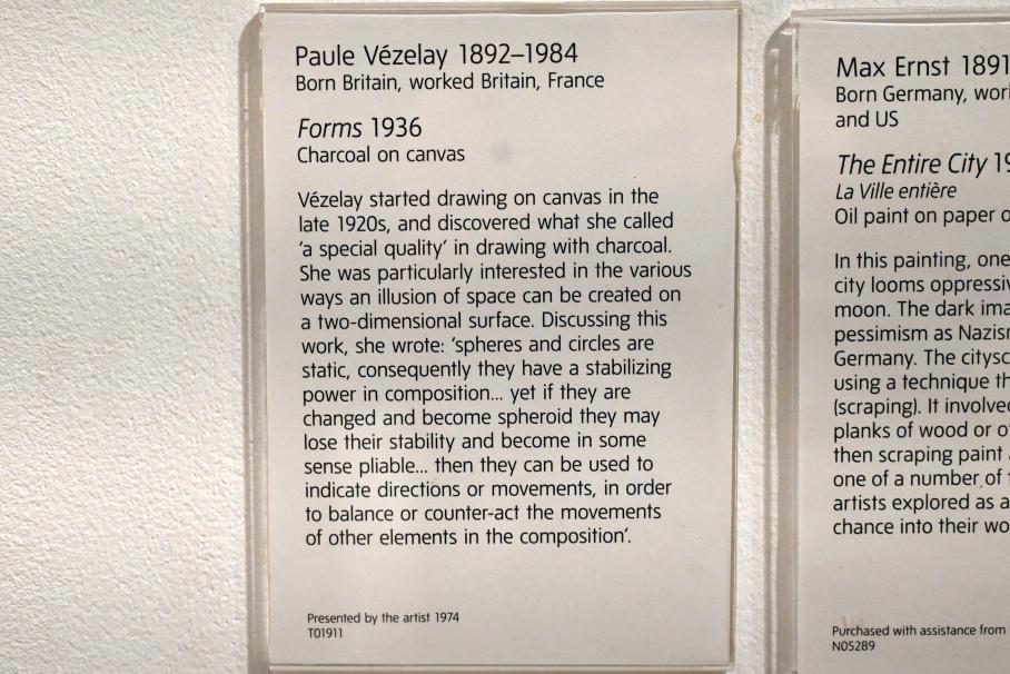 Paule Vézelay (1933–1950), Formen, London, Tate Gallery of Modern Art (Tate Modern), In the Studio 4, 1936, Bild 2/2