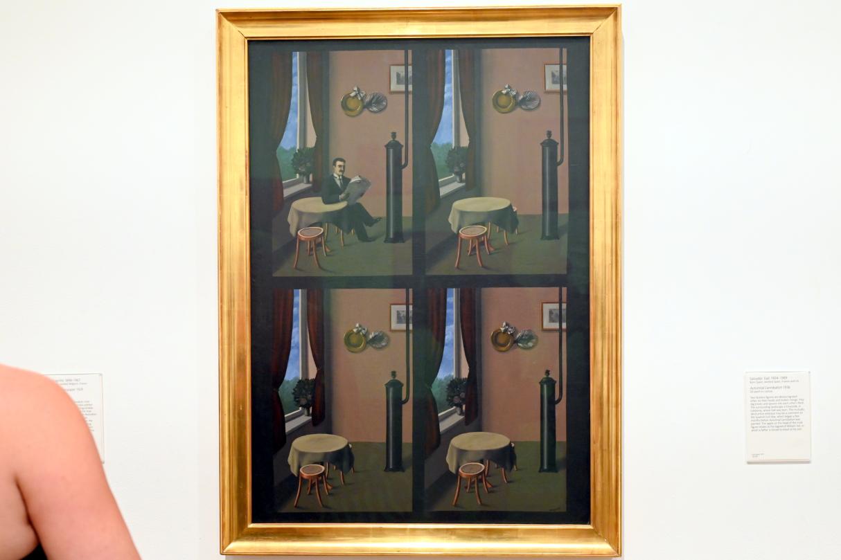 René Magritte (1926–1967), Mann mit Zeitung, London, Tate Gallery of Modern Art (Tate Modern), In the Studio 4, 1928