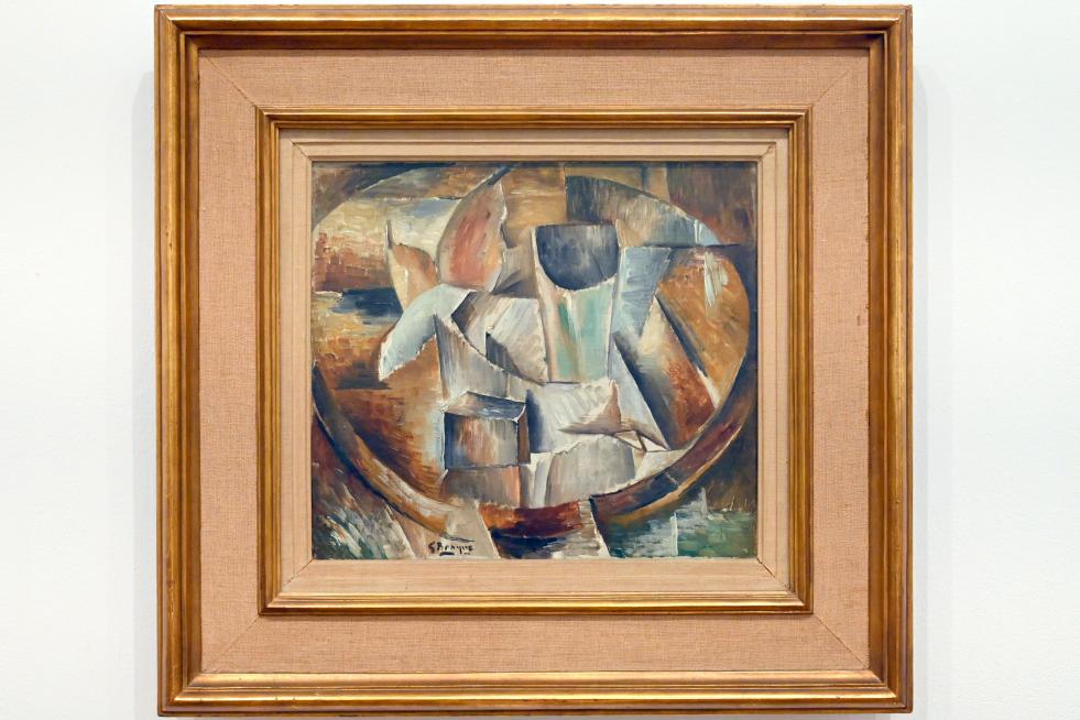 Georges Braque (1906–1956), Glas auf einem Tisch, London, Tate Gallery of Modern Art (Tate Modern), In the Studio 2, 1909–1910