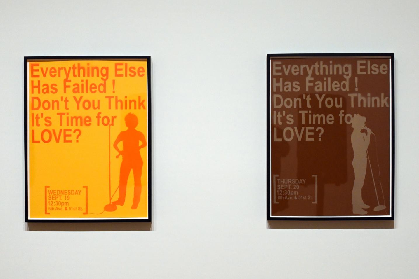 Sharon Hayes (2007), Alles andere ist gescheitert! Glaubst du nicht, es ist Zeit für die Liebe?, London, Tate Gallery of Modern Art (Tate Modern), Performer and Participant 1, 2007, Bild 6/8