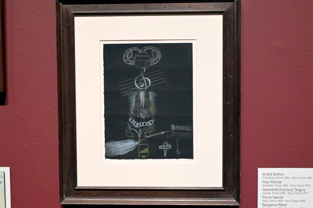 André Breton (1928–1962), Cadavre Exquis (Köstliche Leiche), London, Tate Modern, Ausstellung "Surrealism Beyond Borders" vom 24.02.-29.08.2022, Saal 6, um 1930