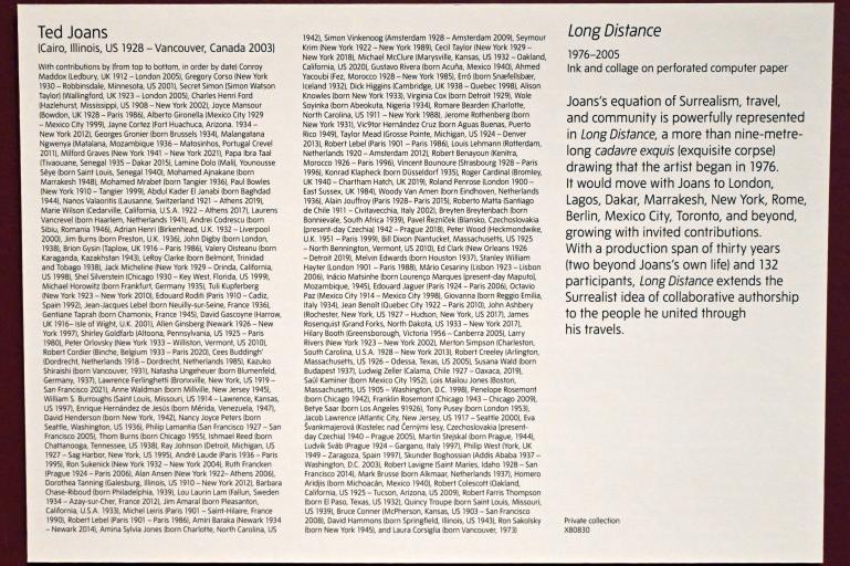 Ted Joans (1958–2003), Langstrecke, London, Tate Modern, Ausstellung "Surrealism Beyond Borders" vom 24.02.-29.08.2022, Saal 8, 1976–2005, Bild 3/3
