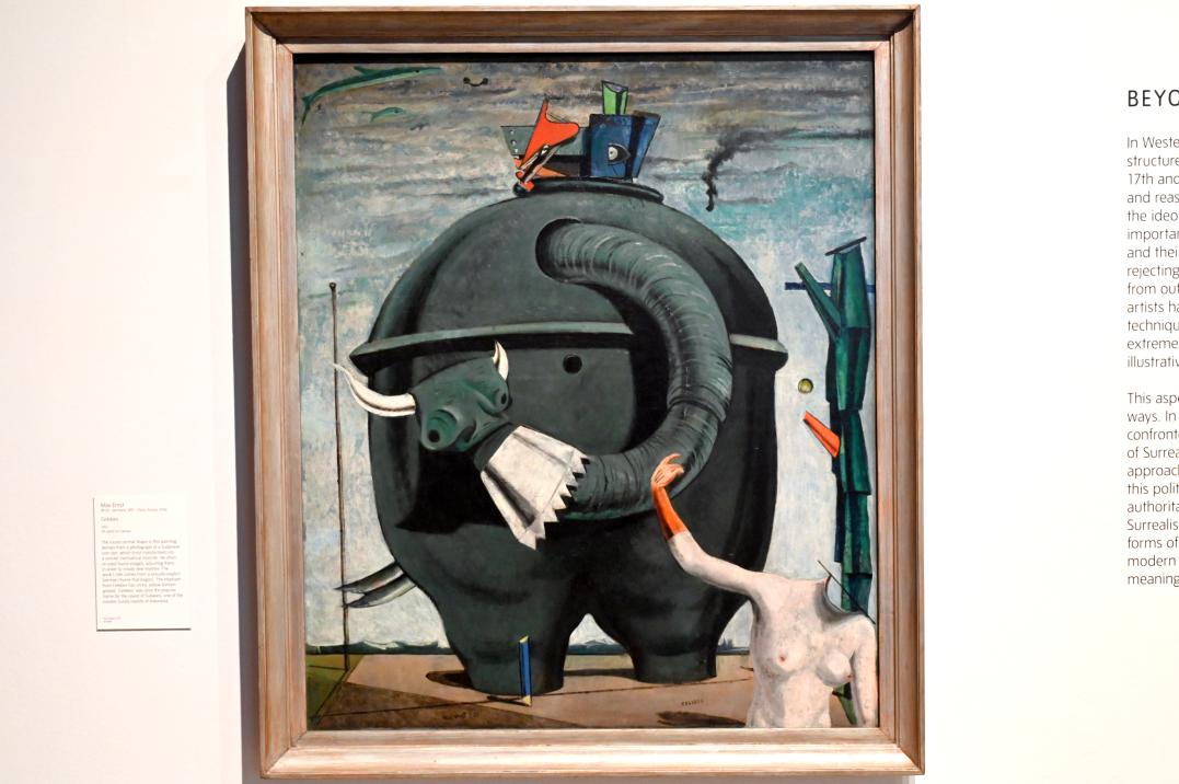 Max Ernst (1912–1970), Celebes, London, Tate Modern, Ausstellung "Surrealism Beyond Borders" vom 24.02.-29.08.2022, Saal 9, 1921