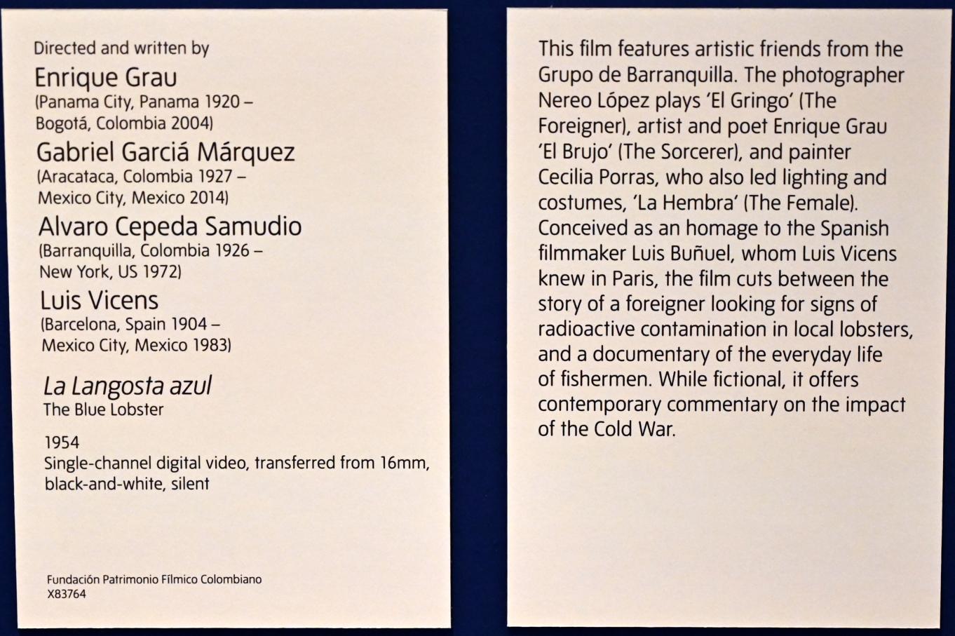 Enrique Grau (1954), Der blaue Hummer, London, Tate Modern, Ausstellung "Surrealism Beyond Borders" vom 24.02.-29.08.2022, Saal 9, 1954, Bild 4/4