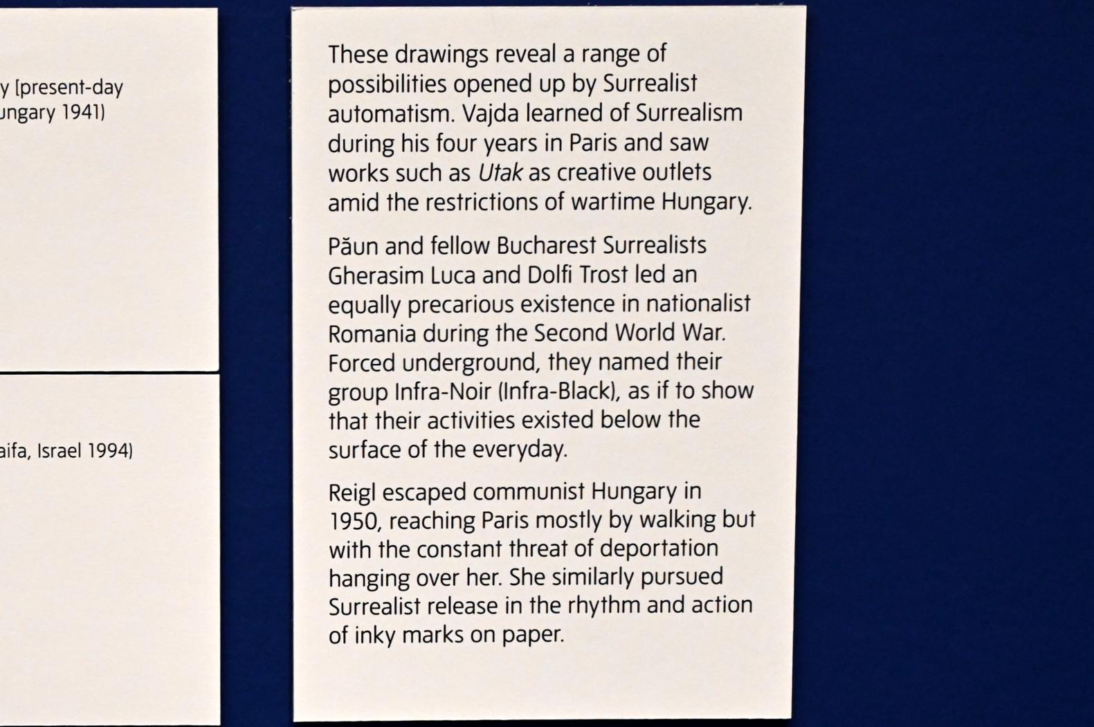 Paul Păun (1943), Die Wolke, London, Tate Modern, Ausstellung "Surrealism Beyond Borders" vom 24.02.-29.08.2022, Saal 11, 1943, Bild 3/3