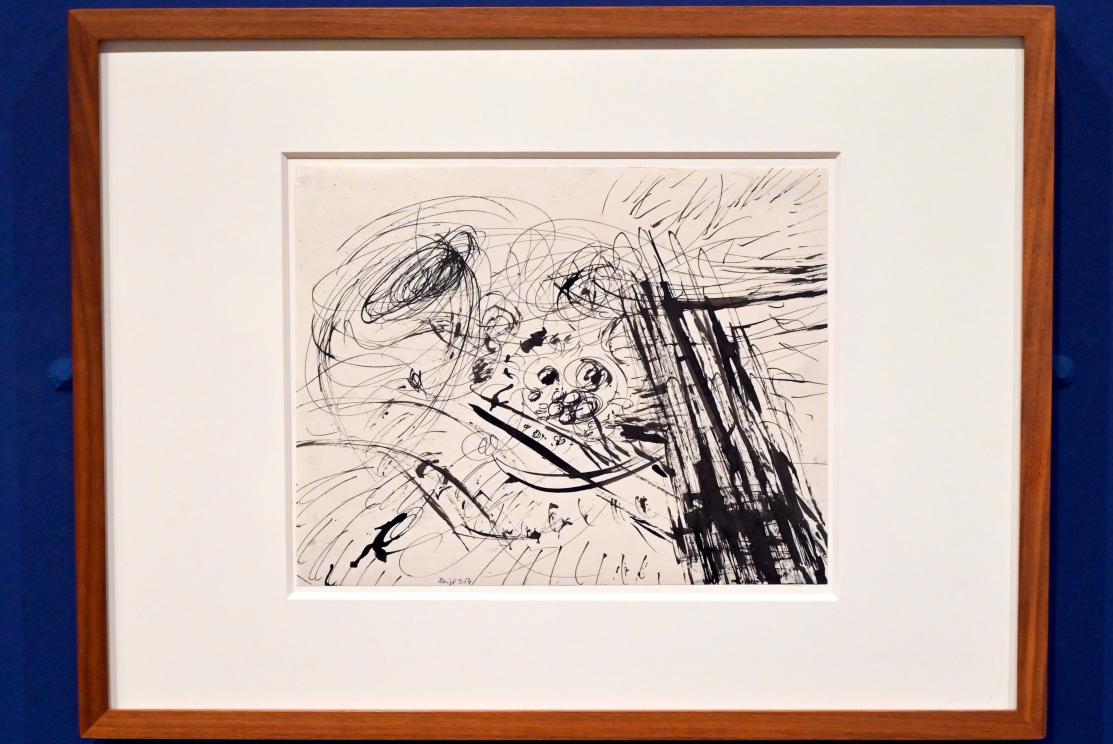 Judit Reigl (1954–1967), Ohne Titel, London, Tate Modern, Ausstellung "Surrealism Beyond Borders" vom 24.02.-29.08.2022, Saal 11, 1954