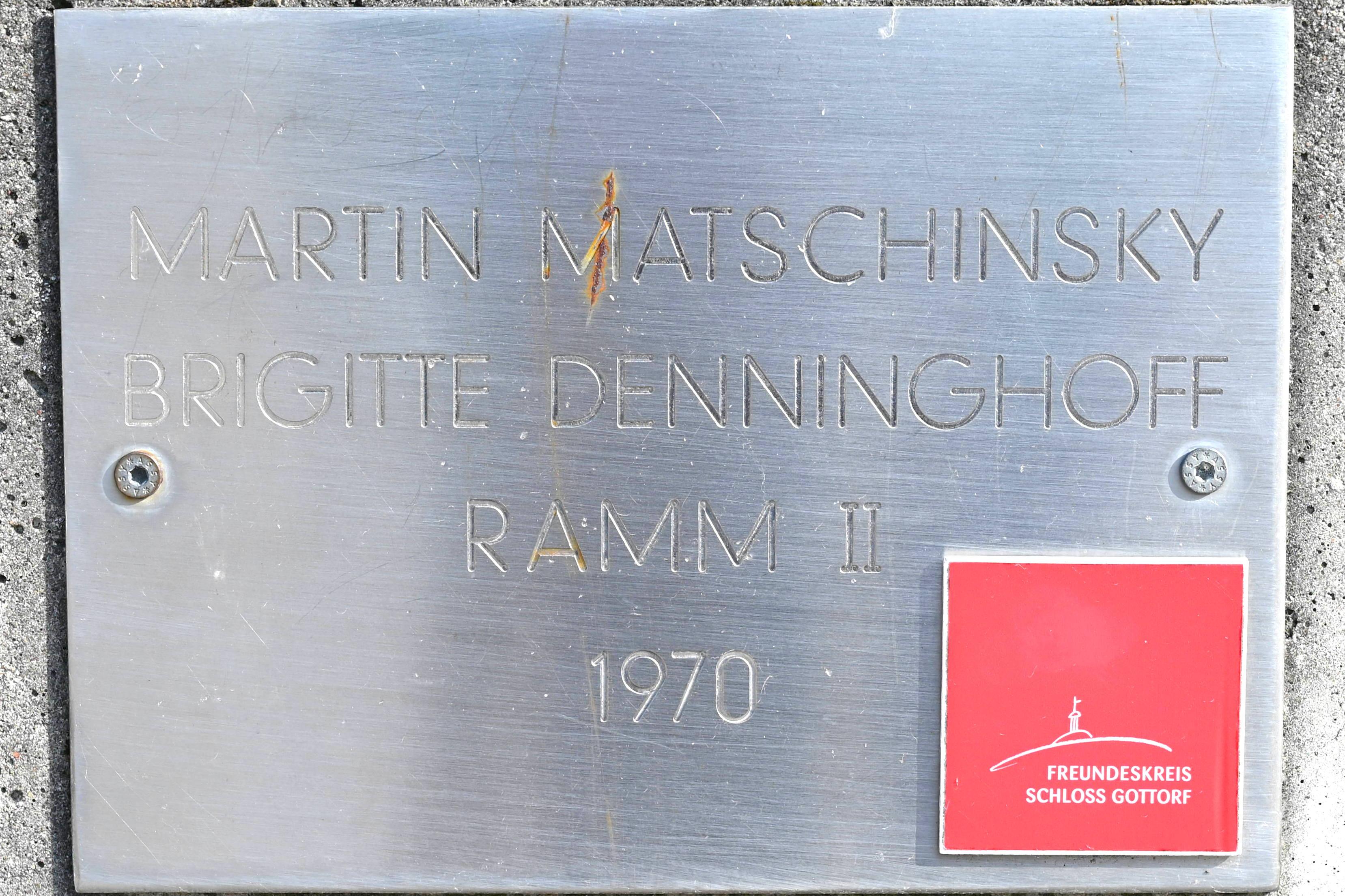 Martin Matschinsky (1965–1970), Ramm II, Schleswig, Landesmuseum für Kunst und Kulturgeschichte, Außenbereich, 1970, Bild 3/3