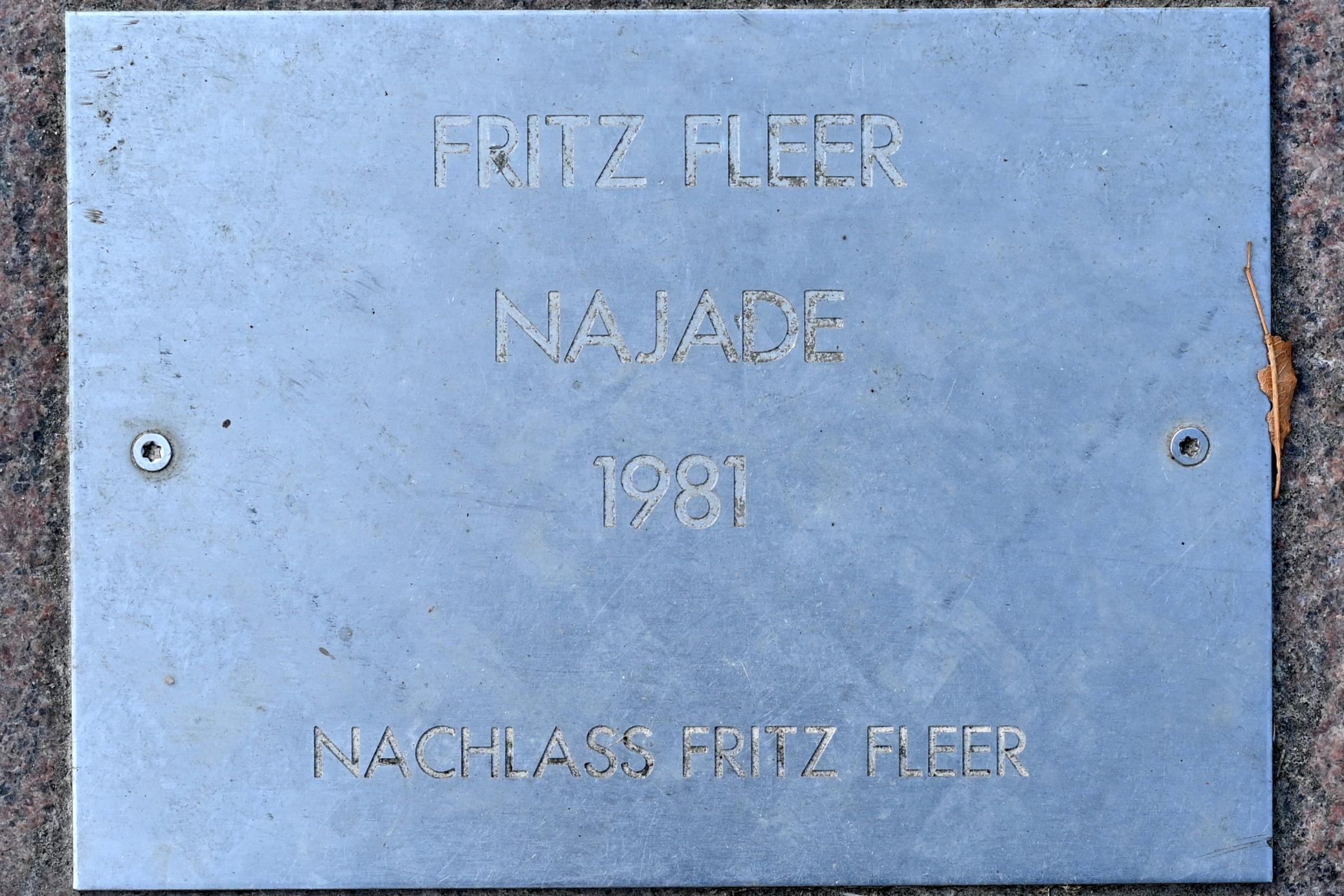 Fritz Fleer (1964–1985), Najade, Schleswig, Landesmuseum für Kunst und Kulturgeschichte, Außenbereich, 1981, Bild 5/5