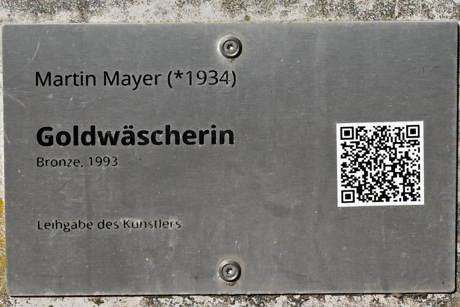 Martin Mayer (1993), Goldwäscherin, Schleswig, Landesmuseum für Kunst und Kulturgeschichte, Außenbereich, 1993, Bild 5/5