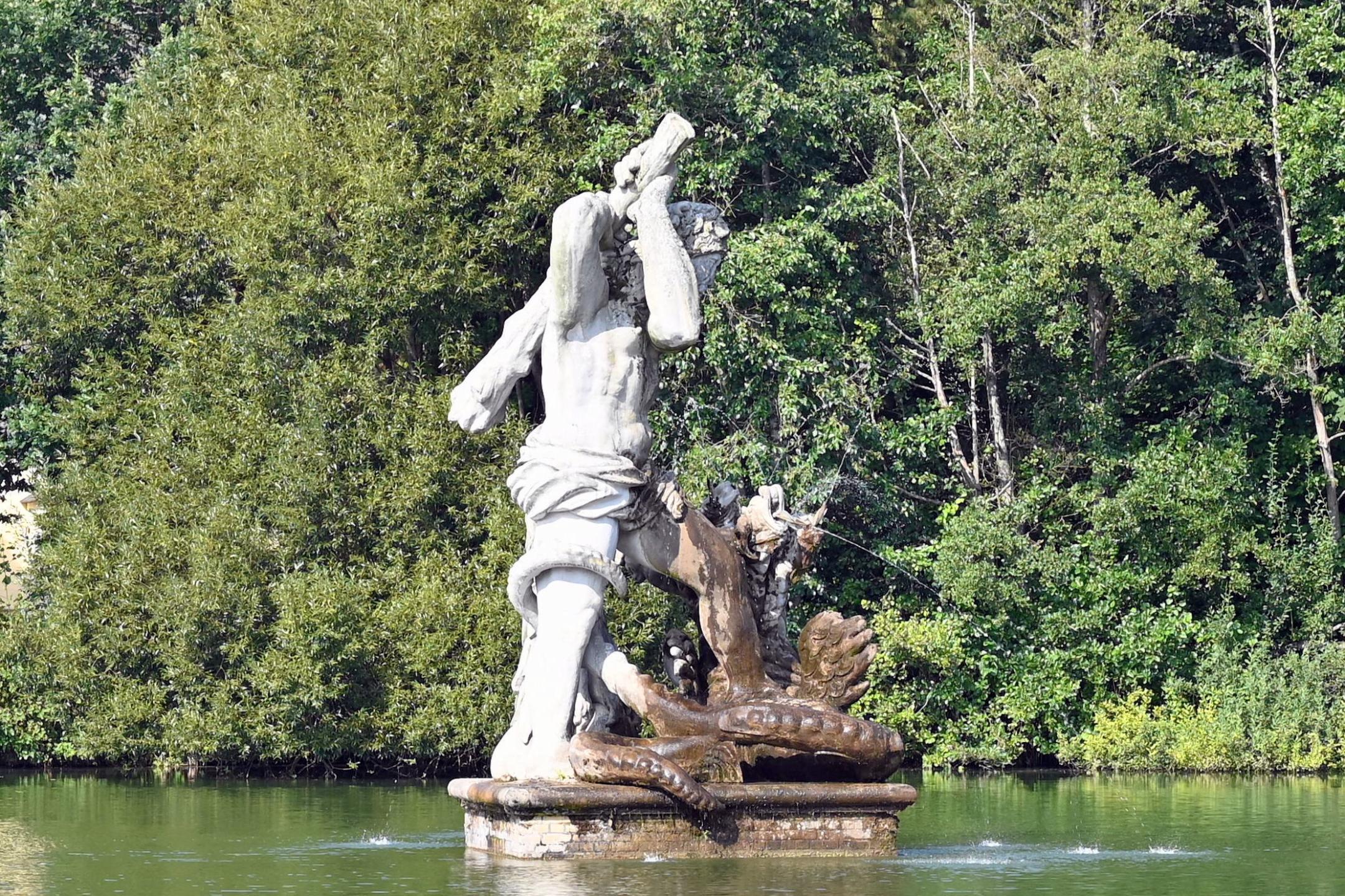 Cornelis van Mander (1640–1657), Herkulesbrunnen (Replik), Schleswig, Schloss Gottorf, jetzt Schleswig, Landesmuseum für Kunst und Kulturgeschichte, Außenbereich, 17. Jhd., Bild 3/3